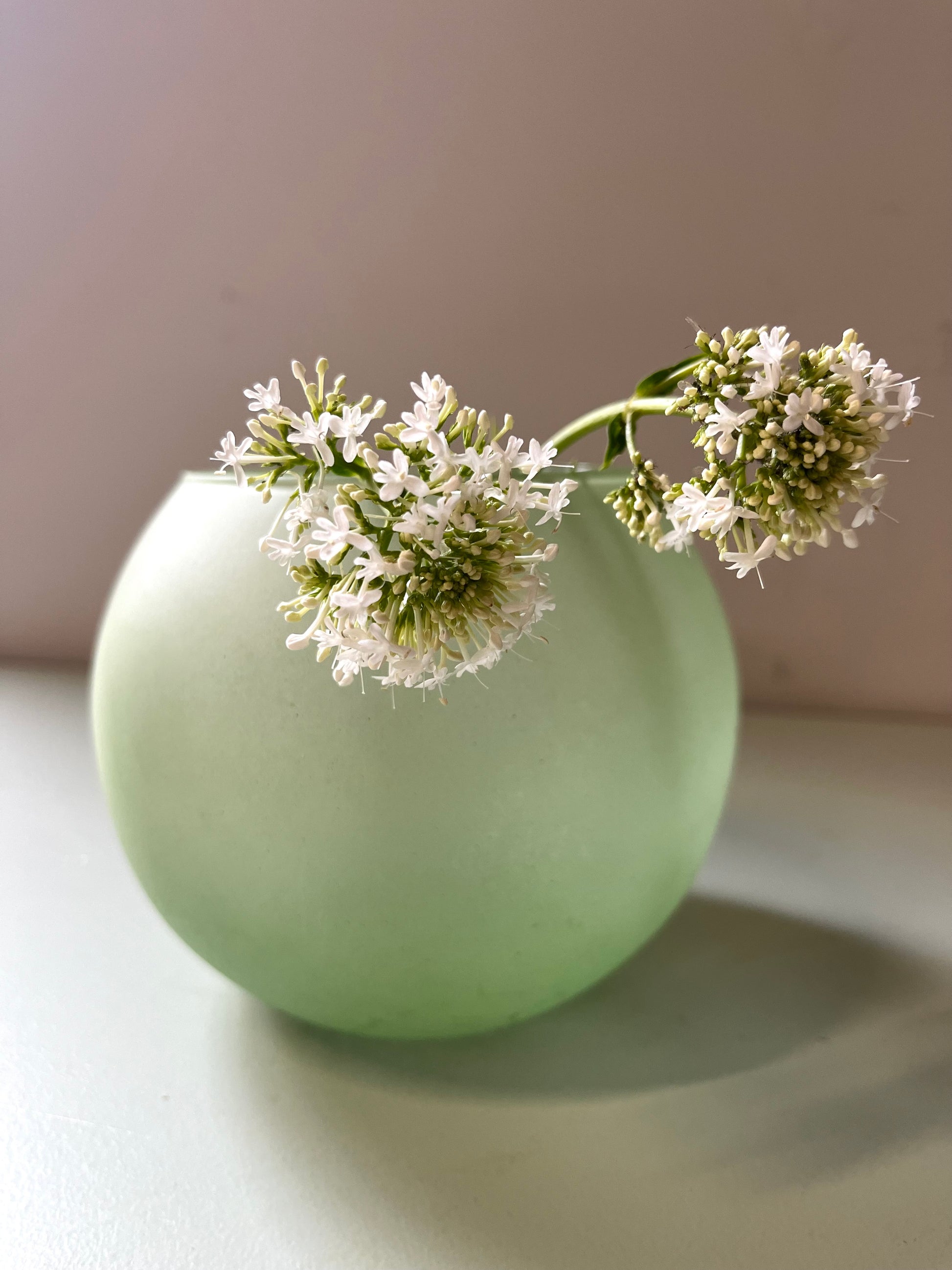 Vase boule vert vintage  Décoration Patine