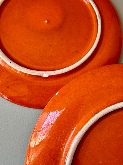 Assiettes à dessert Delphis de Poole Pottery - lot de 8