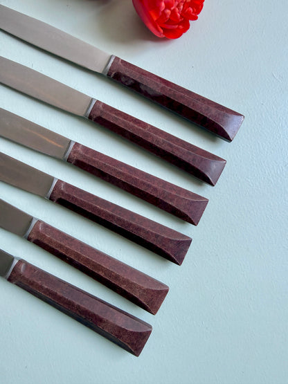 Couteaux inoxydables - lot de 6