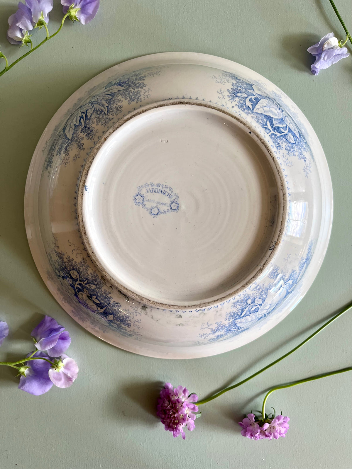 Ensemble de toilette Sarreguemines modèle « Jardinière »  Décoration Patine
