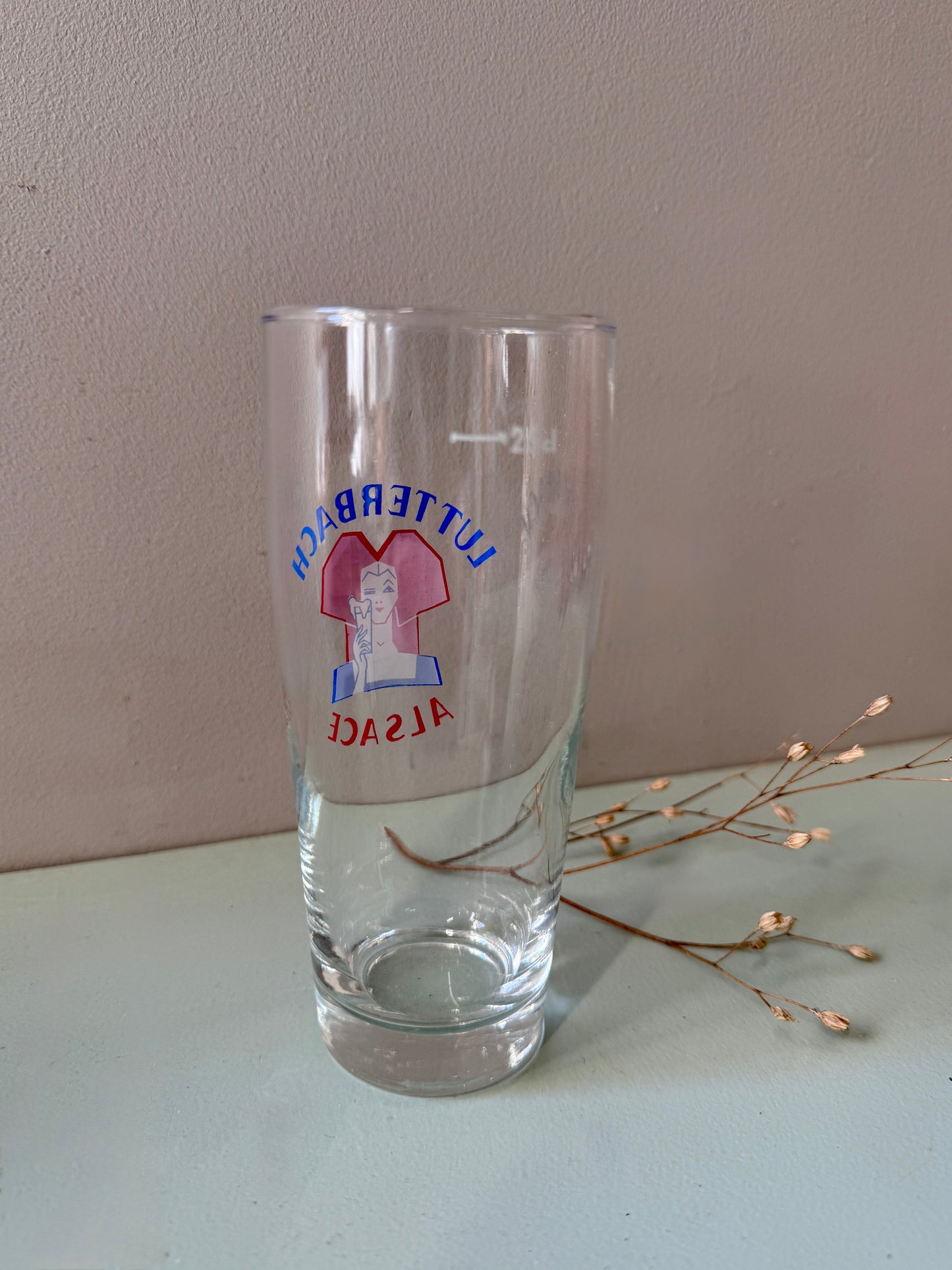 Verre à bière brasserie Lutterbach Alsace