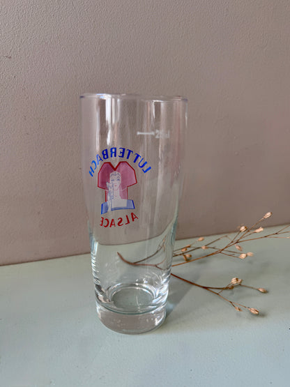 Verre à bière brasserie Lutterbach Alsace