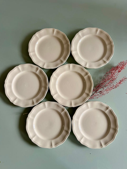 Assiettes à dessert Sarreguemines - lot de 6  Vaisselle Patine