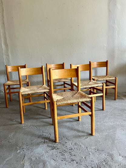 Lot de 6 chaises Johan van Heuvel pour Ad Vorm - Patine