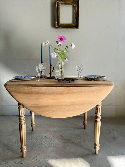 Table ovale à volets en bois  Meubles Patine