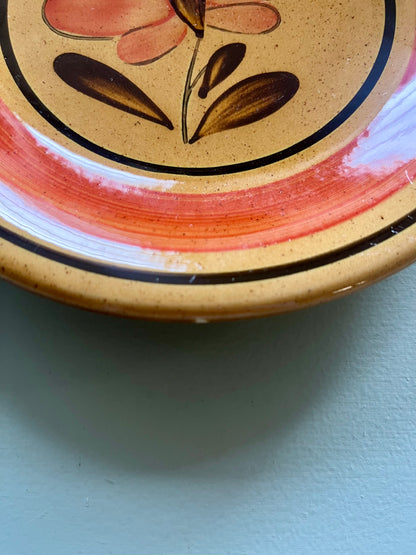 Assiettes en céramique motif fleur  Vaisselle Patine
