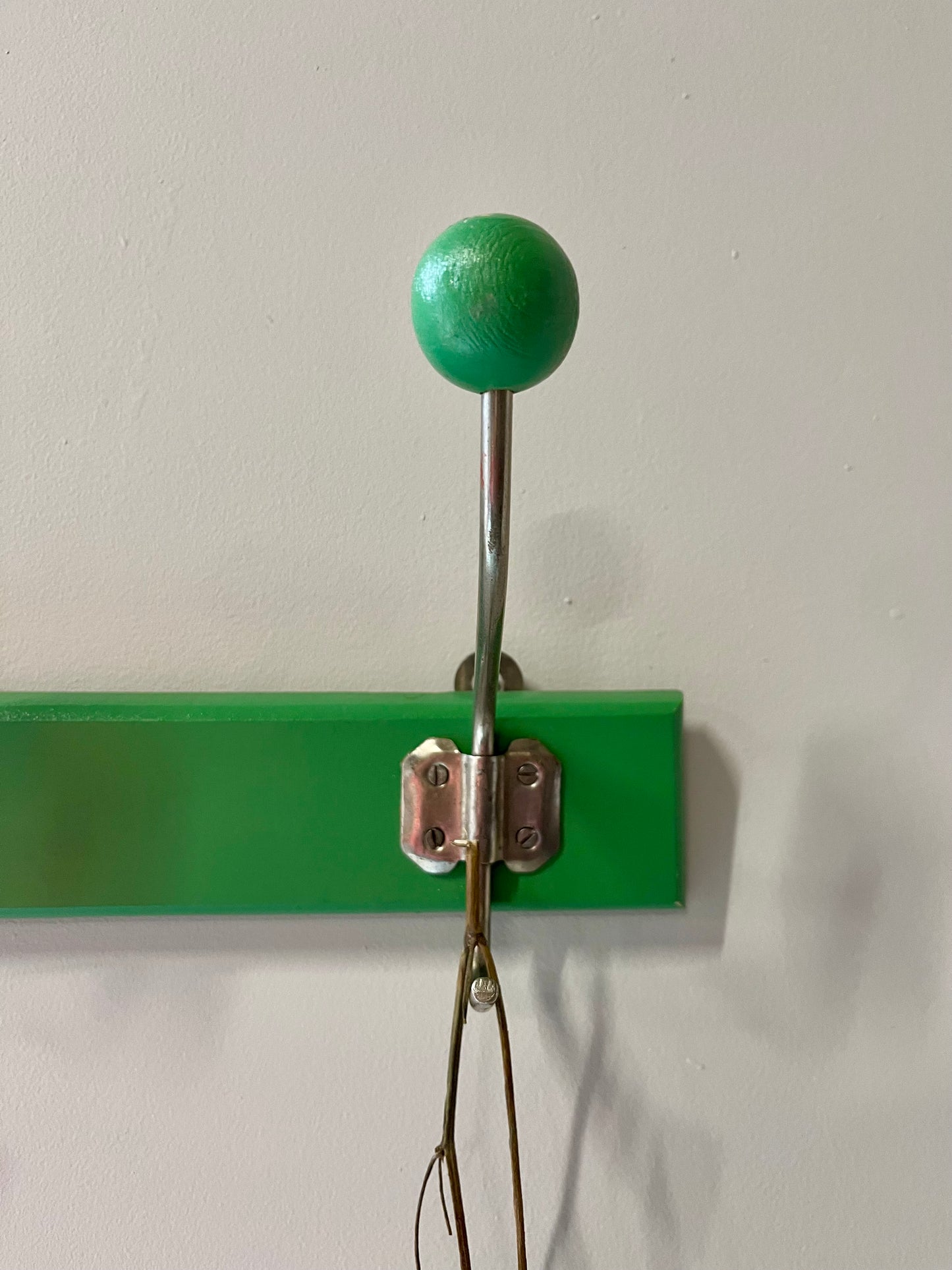 Porte manteau 3 patères vert vintage