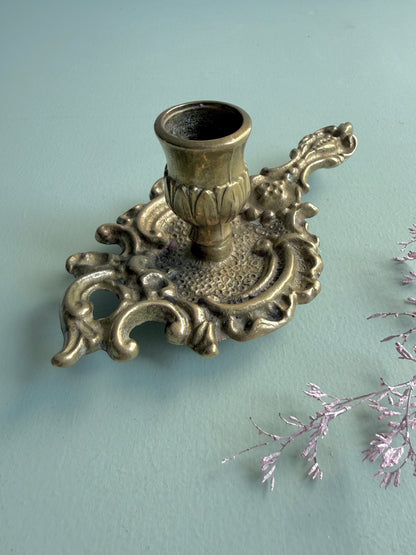 Bougeoir en laiton vintage