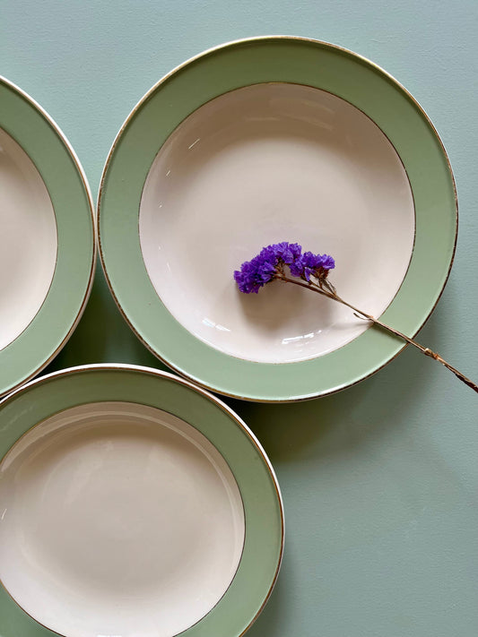 Assiettes creuses Villeroy et Boch- lot de 3   Patine