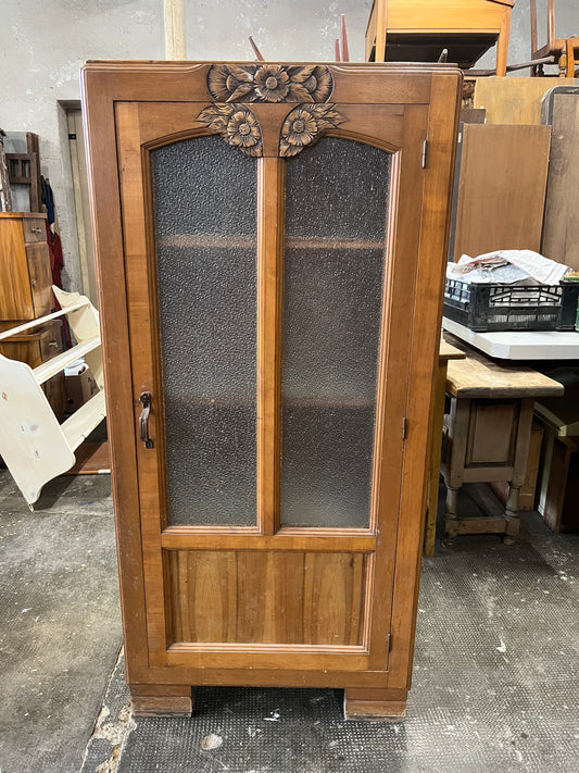 Armoire une porte vitrée art déco - Patine