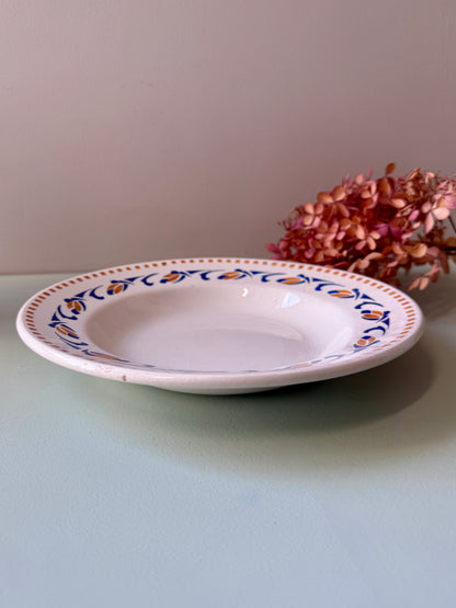 Assiette creuse motifs géométriques de Moulin des Loups