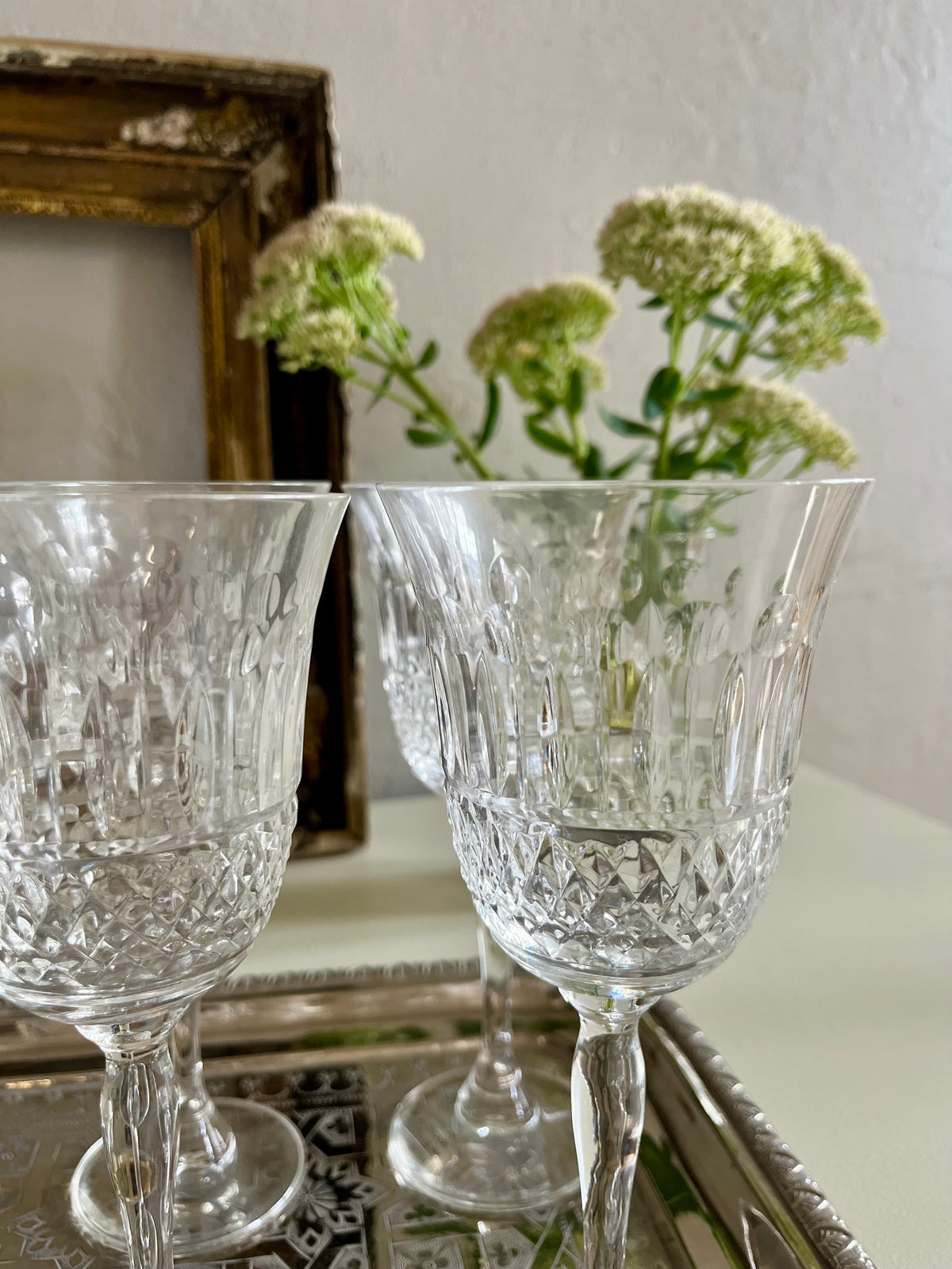 Verre à pied en cristal lot de 6  Vaisselle Patine