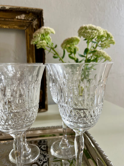Verre à pied en cristal lot de 6  Vaisselle Patine