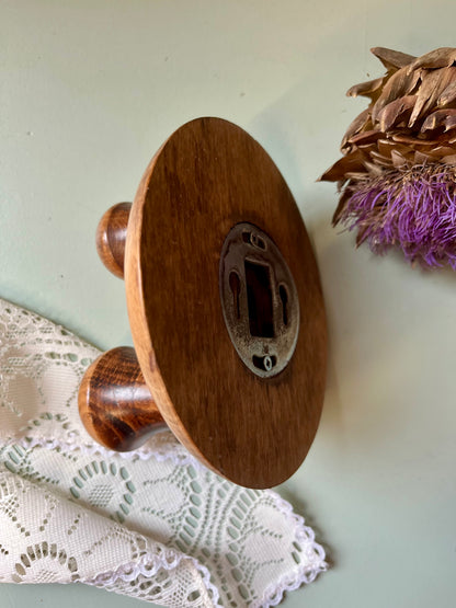 Patère en bois 2 accroches