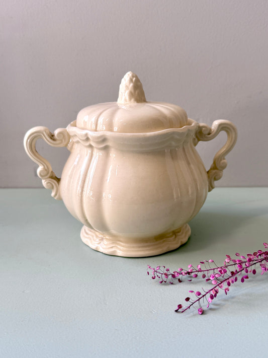 Sucrier et pot à lait de Sarreguemines