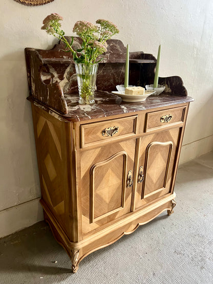 Meuble de toilette plateau marbre  Meubles Patine