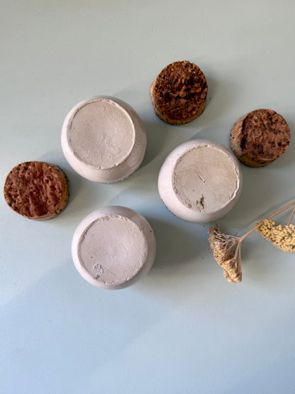 Set de 3 pots à herbes en grès