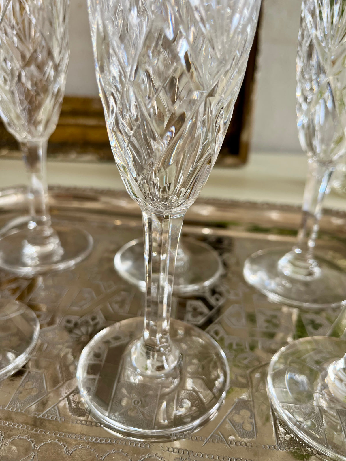 Flûte en cristal Saint-Louis Chantilly   Patine