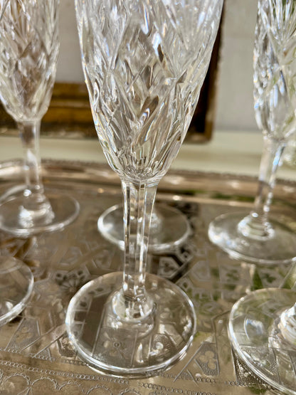 Flûte en cristal Saint-Louis Chantilly   Patine