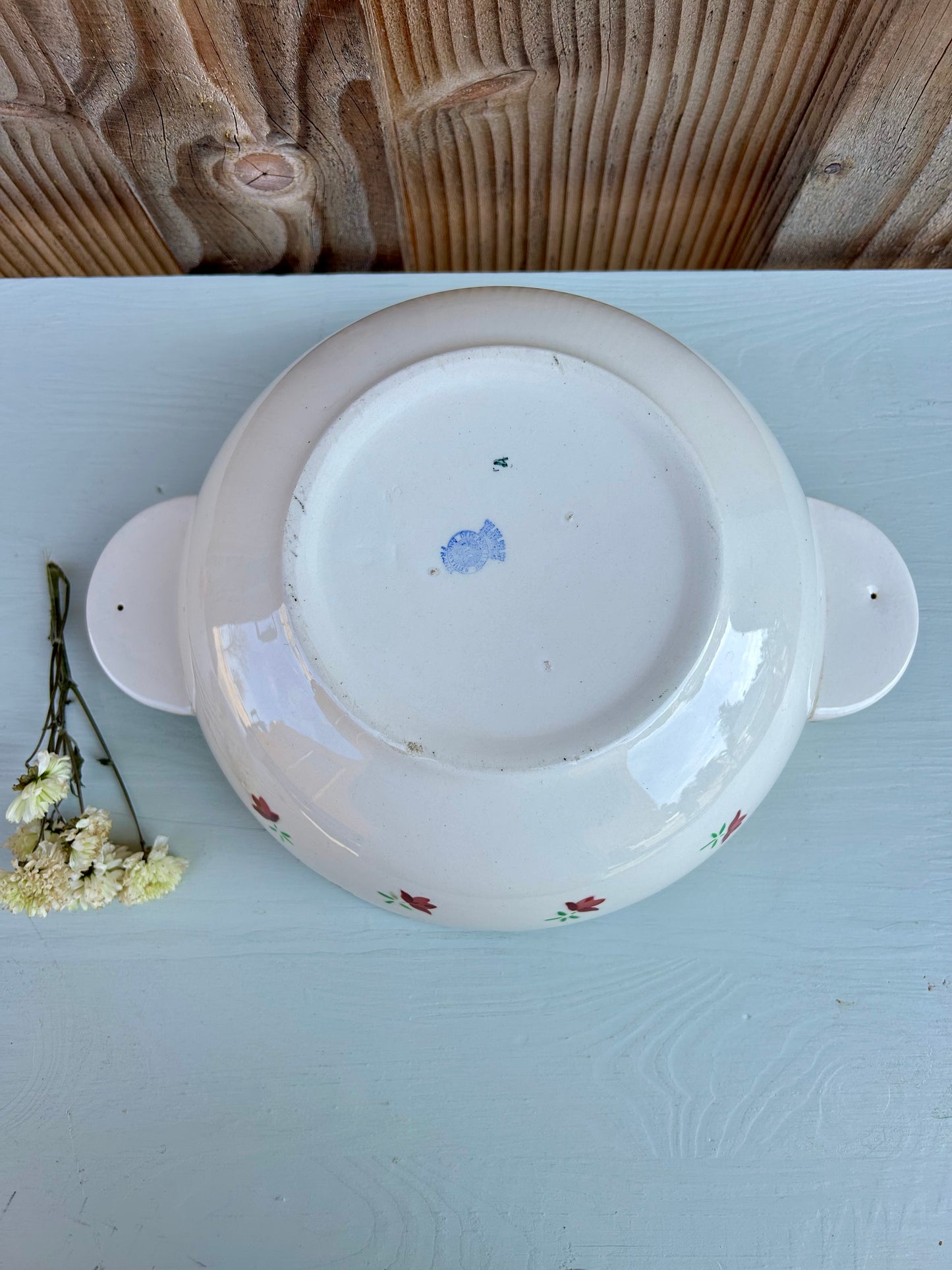 Soupière fleurs Badonviller
