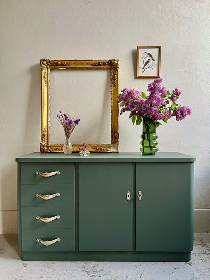Buffet art déco gris bleu