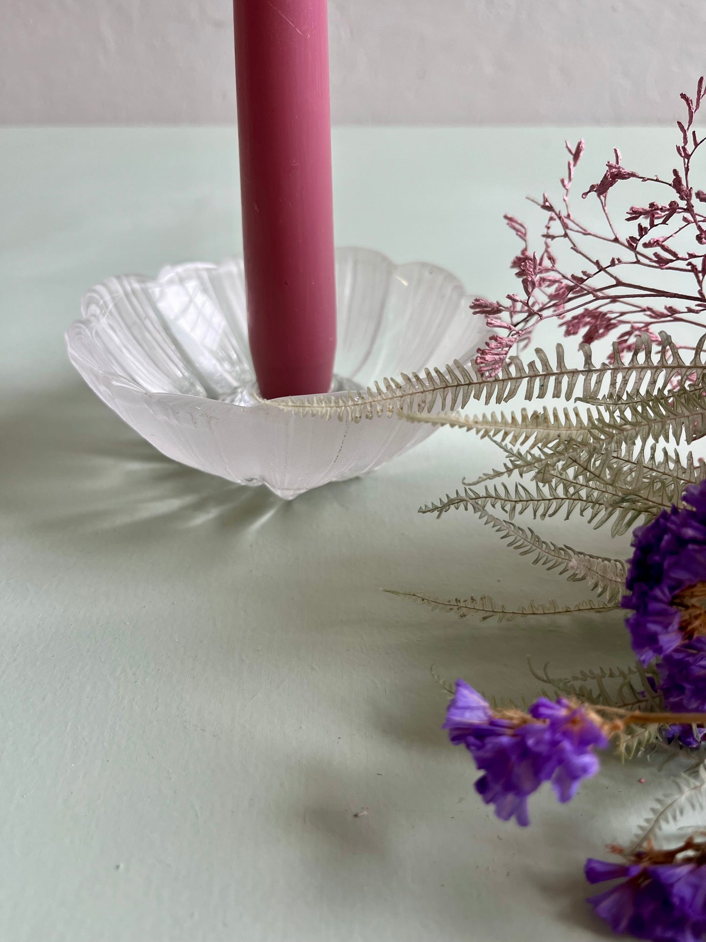 Bougeoirs en forme de fleurs - lot de 2