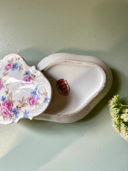 Boîte à bijoux en porcelaine  Décoration Patine