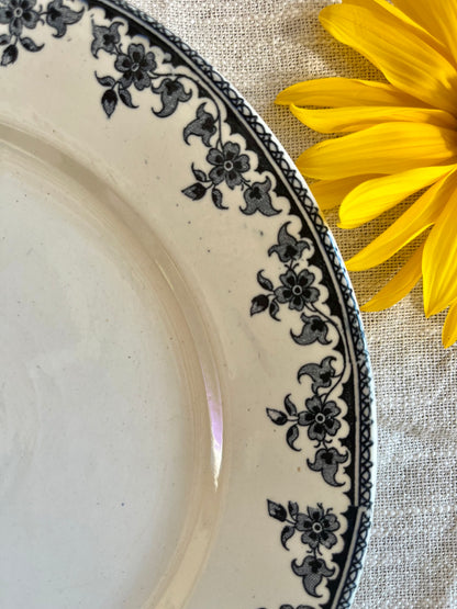 Assiette terre de fer « Gagny »   Patine