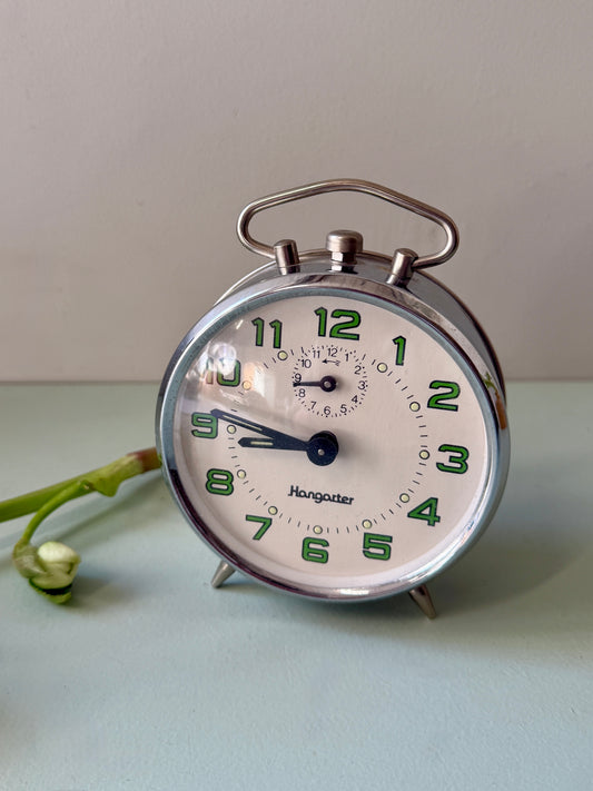 Réveil métallique de Hangarter vintage