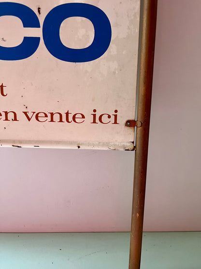 Plaque publicitaire glaces « Délico »