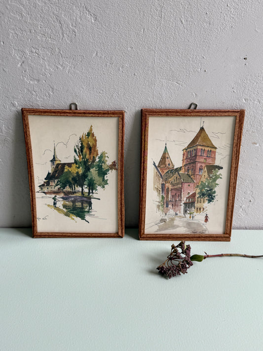 Duo paysages alsaciens