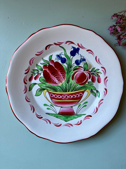 Assiette en faïence décorative St Clement