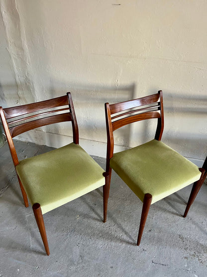 Chaises années 60 en teck style scandinave- lot de 3   Patine
