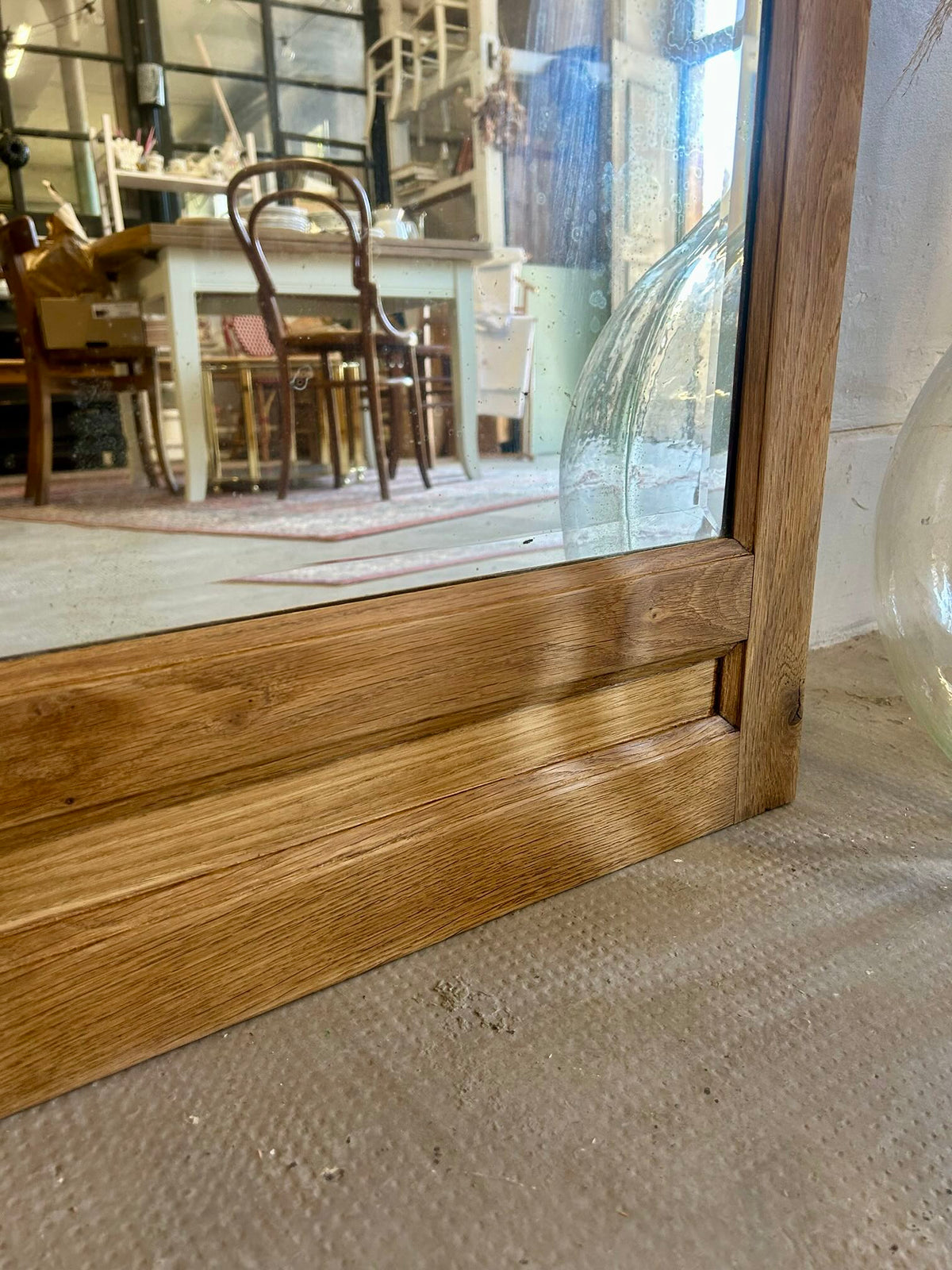 Miroir - ancienne porte   Patine