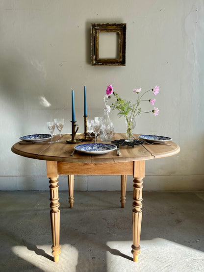 Table ovale à volets en bois  Meubles Patine