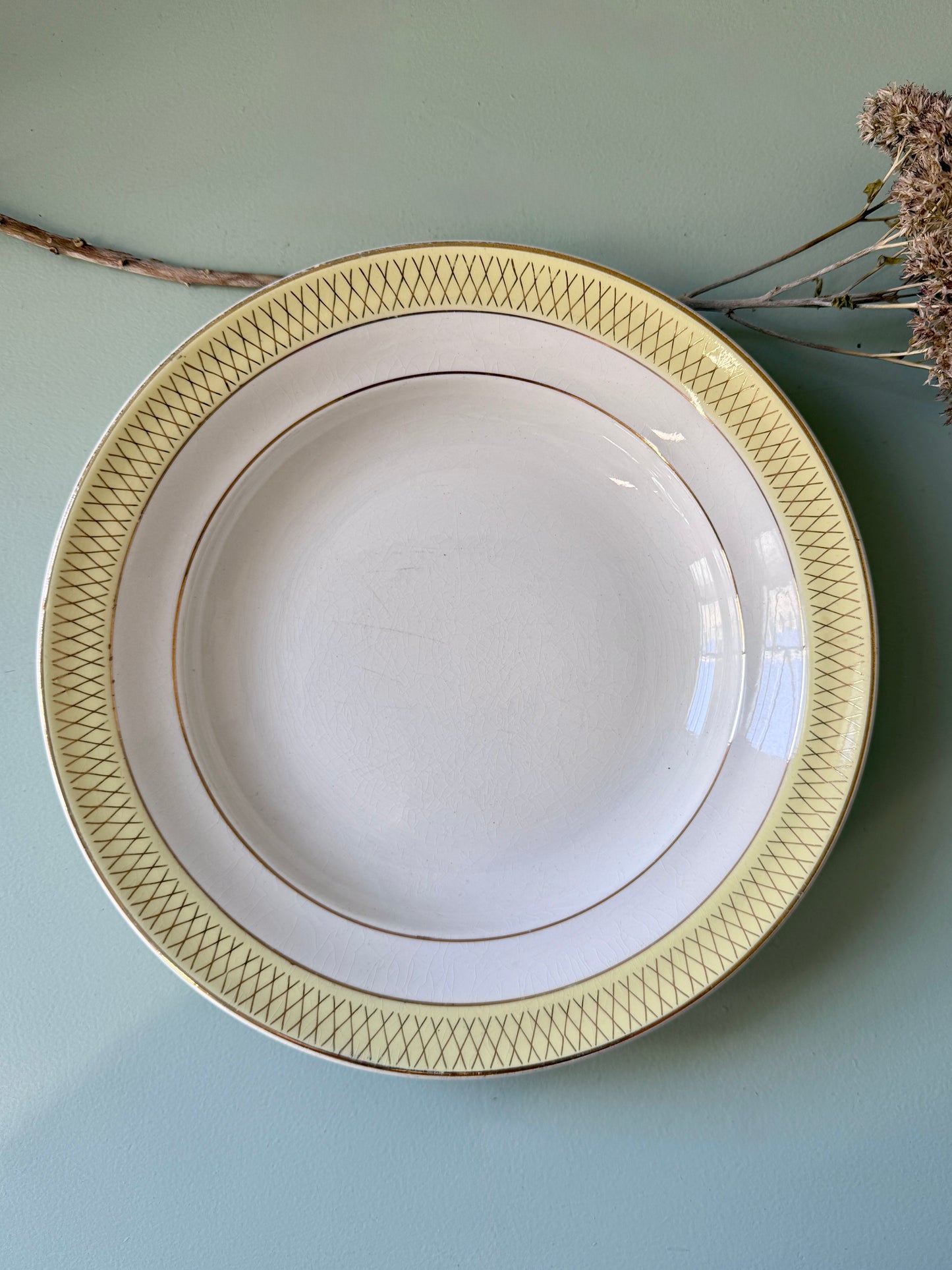 Assiette creuse modèle Monaco de St-Amand