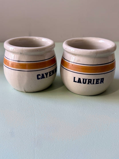 Set de 3 pots à herbes en grès