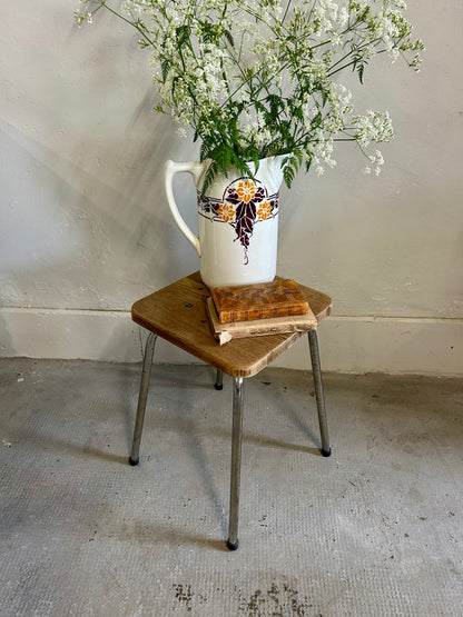 Tabouret bois et métal