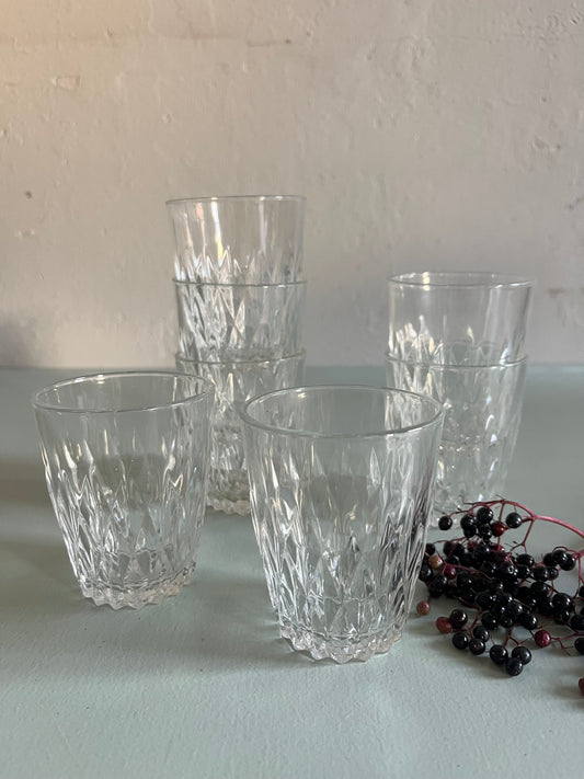 Verres à eau Duralex vintage-lot de 7  Vaisselle Patine