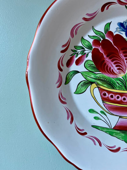 Assiette en faïence décorative St Clement