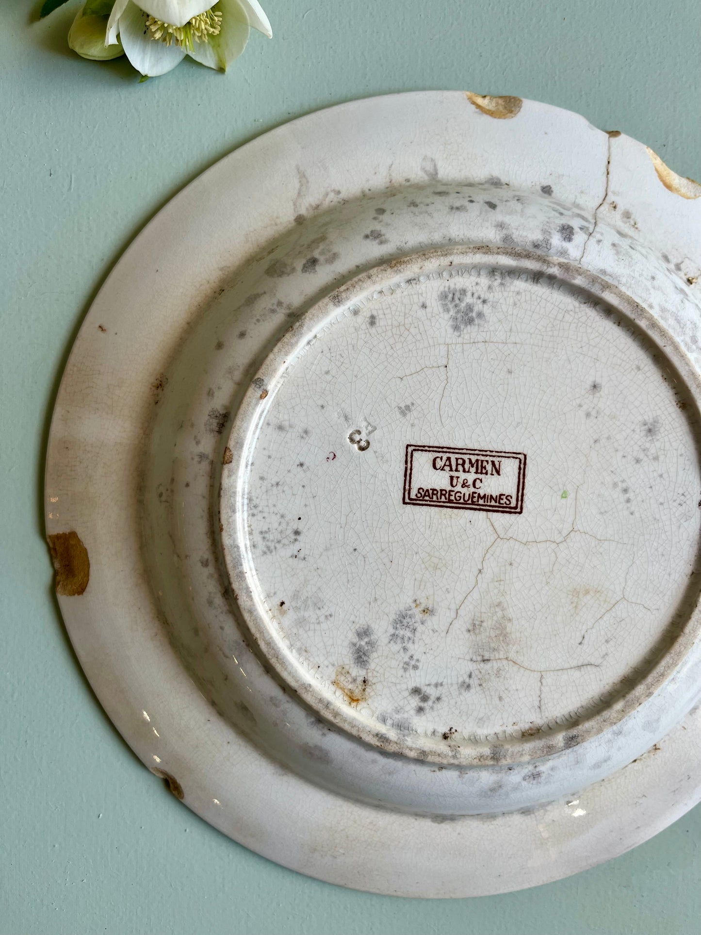 Assiette creuses Sarreguemines modèle « Carmen »
