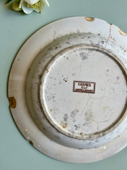 Assiette creuses Sarreguemines modèle « Carmen »