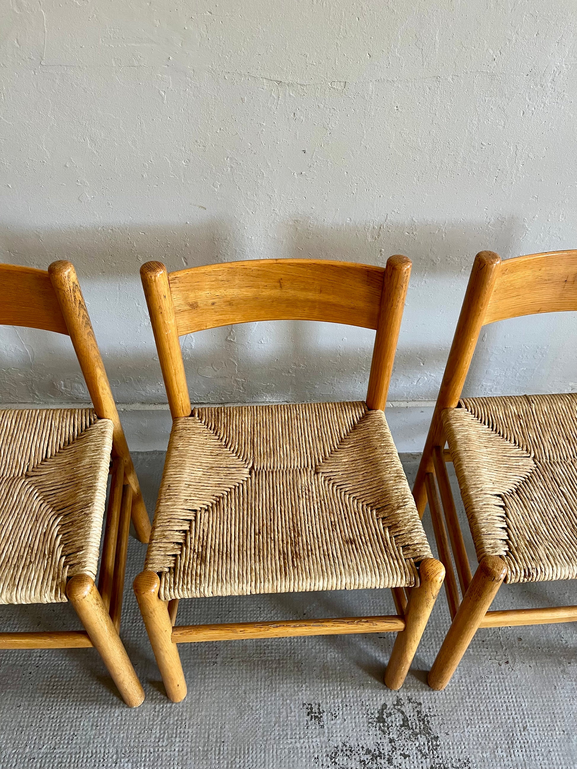 Lot de 6 chaises Johan van Heuvel pour Ad Vorm - Patine
