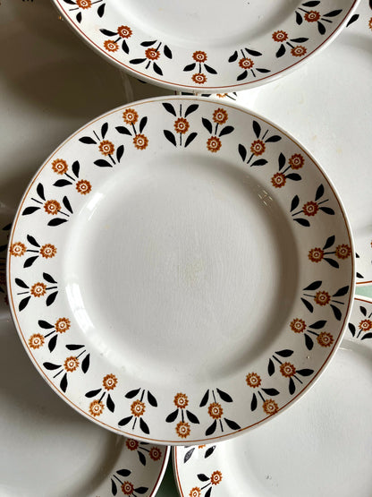 Assiettes plates anciennes Saint-Amand modèle Vannes – Lot de 6  Vaisselle Patine