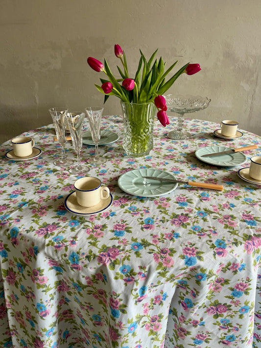 Nappe fleurie vintage