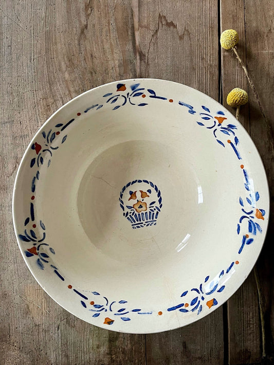 Saladier vintage terre de fer