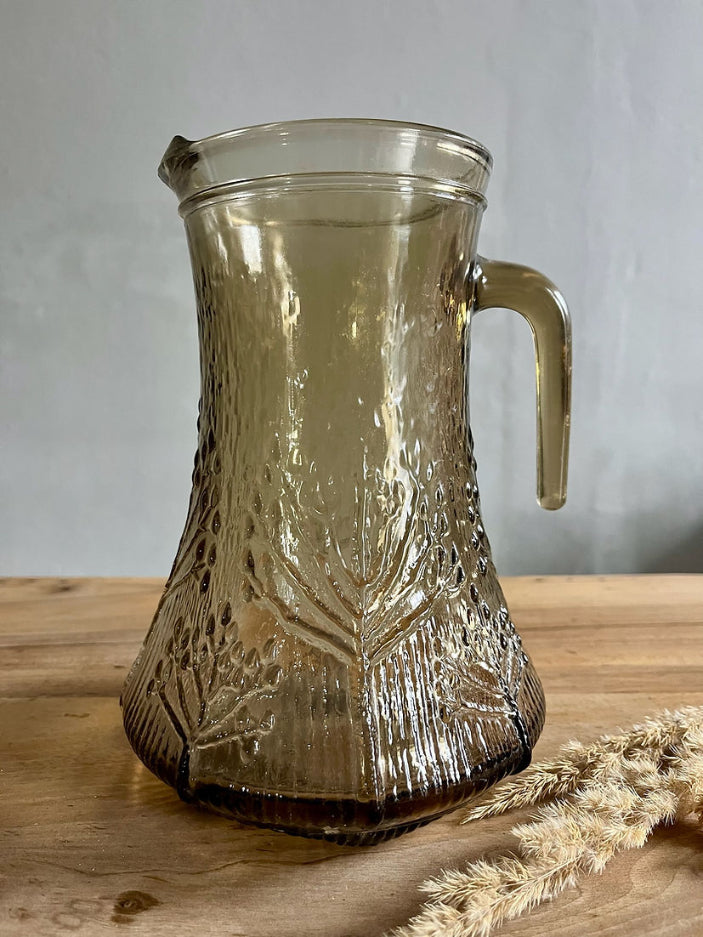 Carafe / pichet en verre fumé 2