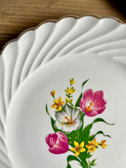 3 assiettes à dessert Luneville