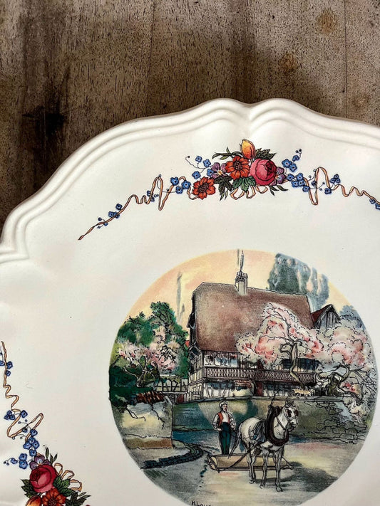 Plat à gateaux Obernai Sarreguemines