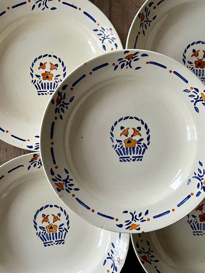 5 assiettes creuses Longchamp